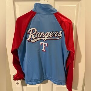 Brand New with Tags! Women’s Texas Rangers Confetti Track Jacket! Size: Large!